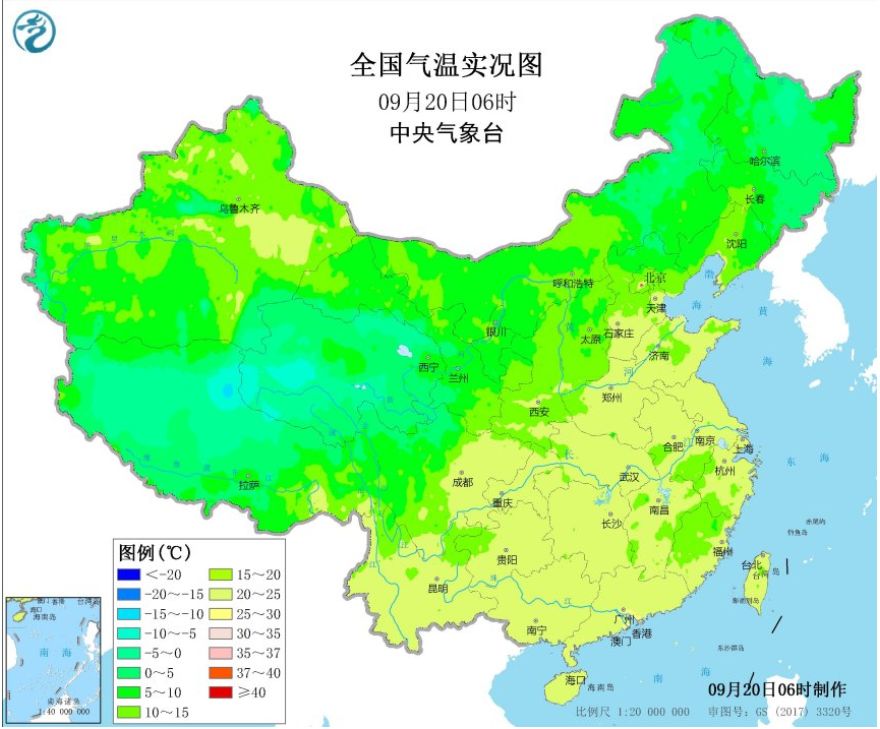 全国入秋进程图出炉以为就此凉凉入秋我省天气又反转