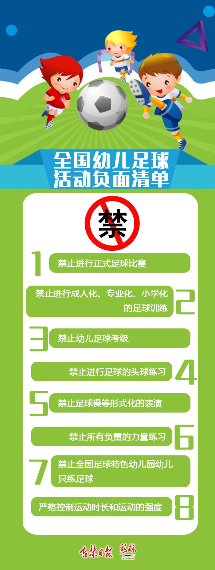 禁止幼儿足球考级全国幼儿足球活动负面清单发布