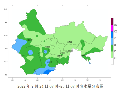 延邊州最新雨情及未來天氣預報